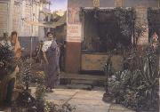Alma-Tadema, Sir Lawrence The Flower Market (mk23) oil painting